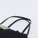 FENDI Mamma Baguette Hand Bag Cotton jersey Black Silver Auth 200914V-14