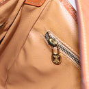 CELINE Macadam Canvas Shoulder Bag PVC Leather Brown Gold Auth 200915A-18