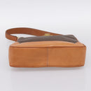 CELINE Macadam Canvas Shoulder Bag PVC Leather Brown Gold Auth 200915A-9