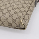 GUCCI GG Supreme Shoulder Bag PVC Beige Gold 223666 Auth 200916-15