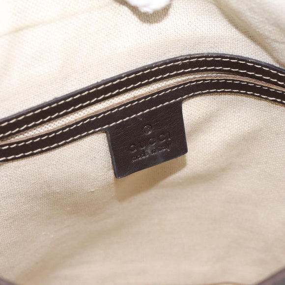 GUCCI GG Supreme Shoulder Bag PVC Beige Gold 223666 Auth 200916