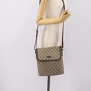GUCCI GG Supreme Shoulder Bag PVC Beige Gold 223666 Auth 200916-21