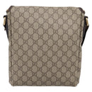 GUCCI GG Supreme Shoulder Bag PVC Beige Gold 223666 Auth 200916-2