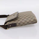GUCCI GG Supreme Shoulder Bag PVC Beige Gold 223666 Auth 200916-3