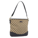 GUCCI GG Canvas Shoulder Bag Beige Gold 388927 Auth 200919V-1