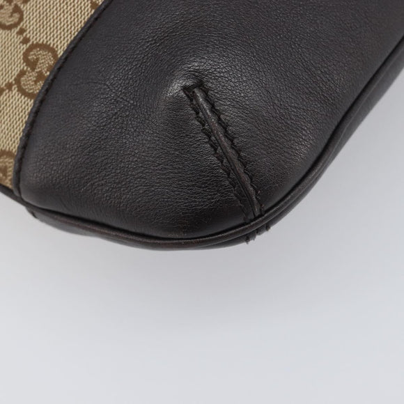 GUCCI GG Canvas Shoulder Bag Beige Gold 388927 Auth 200919V