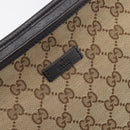 GUCCI GG Canvas Shoulder Bag Beige Gold 388927 Auth 200919V-18