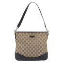 GUCCI GG Canvas Shoulder Bag Beige Gold 388927 Auth 200919V-13
