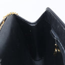 Christian Dior Trotter Canvas Chain Shoulder Bag Black Gold Auth 200920-20