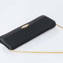 Christian Dior Trotter Canvas Chain Shoulder Bag Black Gold Auth 200920-6