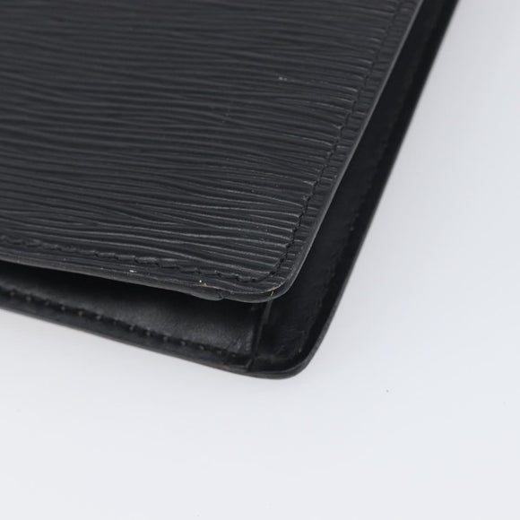 LOUIS VUITTON Epi Serie Dragonne Clutch Bag Black Noir M52612 LV Auth 200921