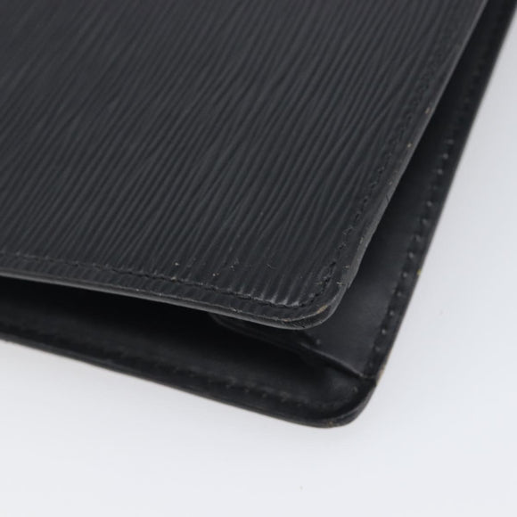 LOUIS VUITTON Epi Serie Dragonne Clutch Bag Black Noir M52612 LV Auth 200921