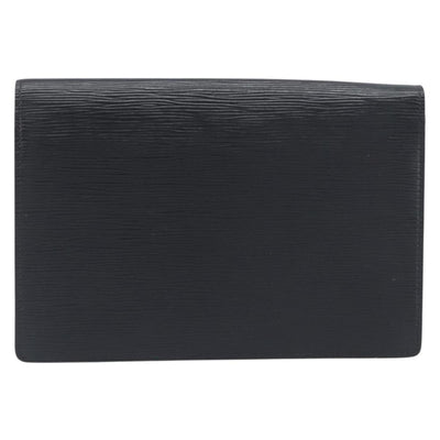 LOUIS VUITTON Epi Serie Dragonne Clutch Bag Black Noir M52612 LV Auth 200921 - 0