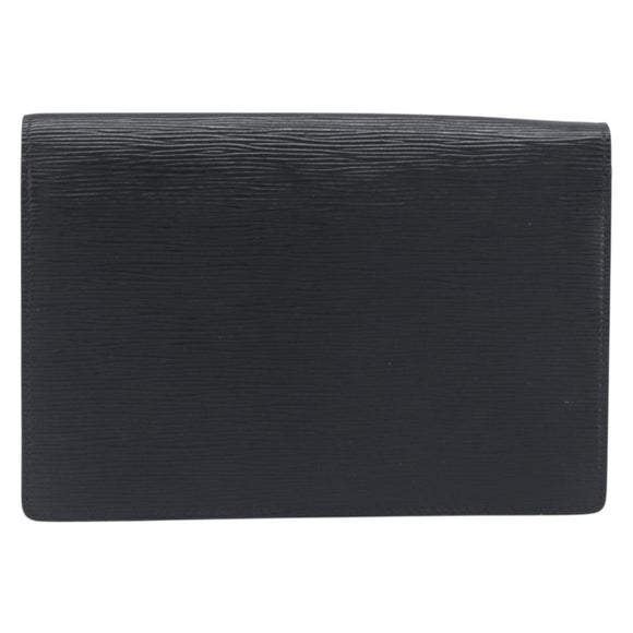 LOUIS VUITTON Epi Serie Dragonne Clutch Bag Black Noir M52612 LV Auth 200921