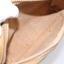 GUCCI Web Sherry Line Shoulder Bag Canvas Beige Gold Auth 200924-16