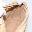 GUCCI Web Sherry Line Shoulder Bag Canvas Beige Gold Auth 200924-17