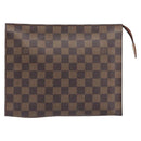 LOUIS VUITTON Damier Ebene Poche Toilette 26 Pouch N47543 LV Auth 200925-13