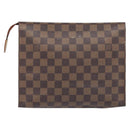 LOUIS VUITTON Damier Ebene Poche Toilette 26 Pouch N47543 LV Auth 200925-2