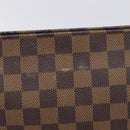 LOUIS VUITTON Damier Ebene Poche Toilette 26 Pouch N47543 LV Auth 200925-3