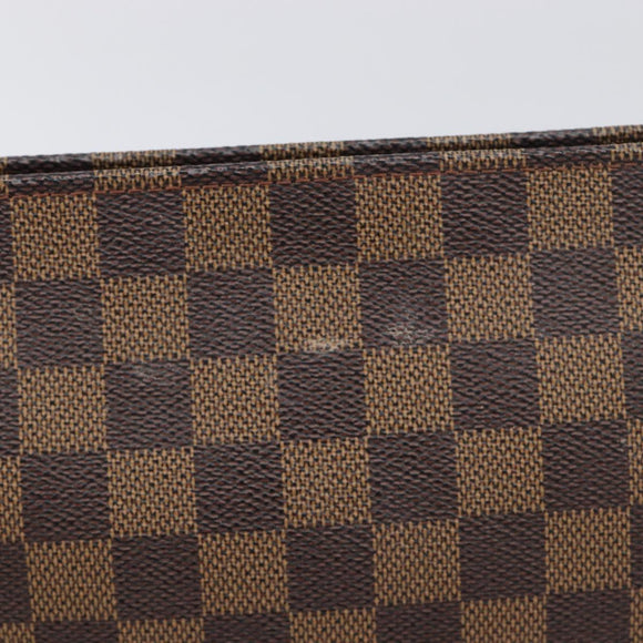 LOUIS VUITTON Damier Ebene Poche Toilette 26 Pouch N47543 LV Auth 200925