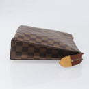 LOUIS VUITTON Damier Ebene Poche Toilette 26 Pouch N47543 LV Auth 200925-4