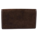 GUCCI Clutch Bag Suede Brown Gold Auth 200926-2