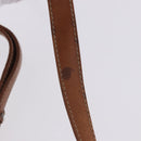 CELINE Macadam Canvas Shoulder Bag PVC Leather Brown Gold Auth 200927-13
