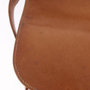 CELINE Macadam Canvas Shoulder Bag PVC Leather Brown Gold Auth 200927-23
