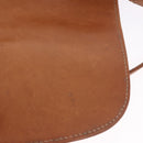 CELINE Macadam Canvas Shoulder Bag PVC Leather Brown Gold Auth 200927-24