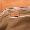 CELINE Macadam Canvas Shoulder Bag PVC Leather Brown Gold Auth 200927-25