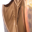 CELINE Macadam Canvas Shoulder Bag PVC Leather Brown Gold Auth 200927-31