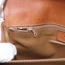 CELINE Macadam Canvas Shoulder Bag PVC Leather Brown Gold Auth 200927-32
