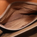 CELINE Macadam Canvas Shoulder Bag PVC Leather Brown Gold Auth 200927-33