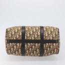 Christian Dior Trotter Canvas Boston Bag Beige Gold Auth 200928-10