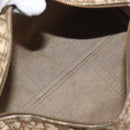 Christian Dior Trotter Canvas Boston Bag Beige Gold Auth 200928-16