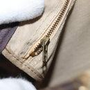 Christian Dior Trotter Canvas Boston Bag Beige Gold Auth 200928-19