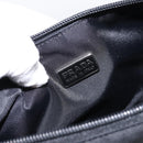 PRADA Accessory Pouch Nylon Black Silver Auth 200929V-9