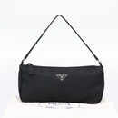 PRADA Accessory Pouch Nylon Black Silver Auth 200929V-12