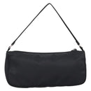 PRADA Accessory Pouch Nylon Black Silver Auth 200929V-2