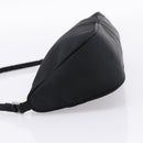 PRADA Accessory Pouch Nylon Black Silver Auth 200929V-4