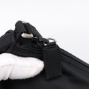 PRADA Accessory Pouch Nylon Black Silver Auth 200929V-8