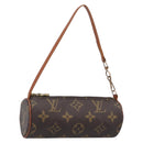 LOUIS VUITTON Monogram Papillon Pouch LV Auth 200931A-1