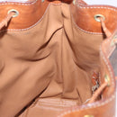 CELINE Macadam Shoulder Bag PVC Leather Brown Gold Auth 200933-22