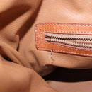 CELINE Macadam Shoulder Bag PVC Leather Brown Gold Auth 200933-24