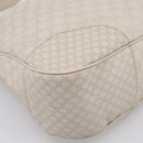 GUCCI GG Canvas Guccissima Shoulder Bag Leather Ivory Gold Auth 200934A-11