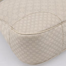 GUCCI GG Canvas Guccissima Shoulder Bag Leather Ivory Gold Auth 200934A-13