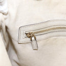 GUCCI GG Canvas Guccissima Shoulder Bag Leather Ivory Gold Auth 200934A-19