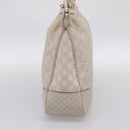GUCCI GG Canvas Guccissima Shoulder Bag Leather Ivory Gold Auth 200934A-5