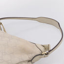 GUCCI GG Canvas Guccissima Shoulder Bag Leather Ivory Gold Auth 200934A-8