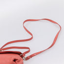 Chloe Lily Hand Bag Leather 2way Pink Gold Auth 200938A-10